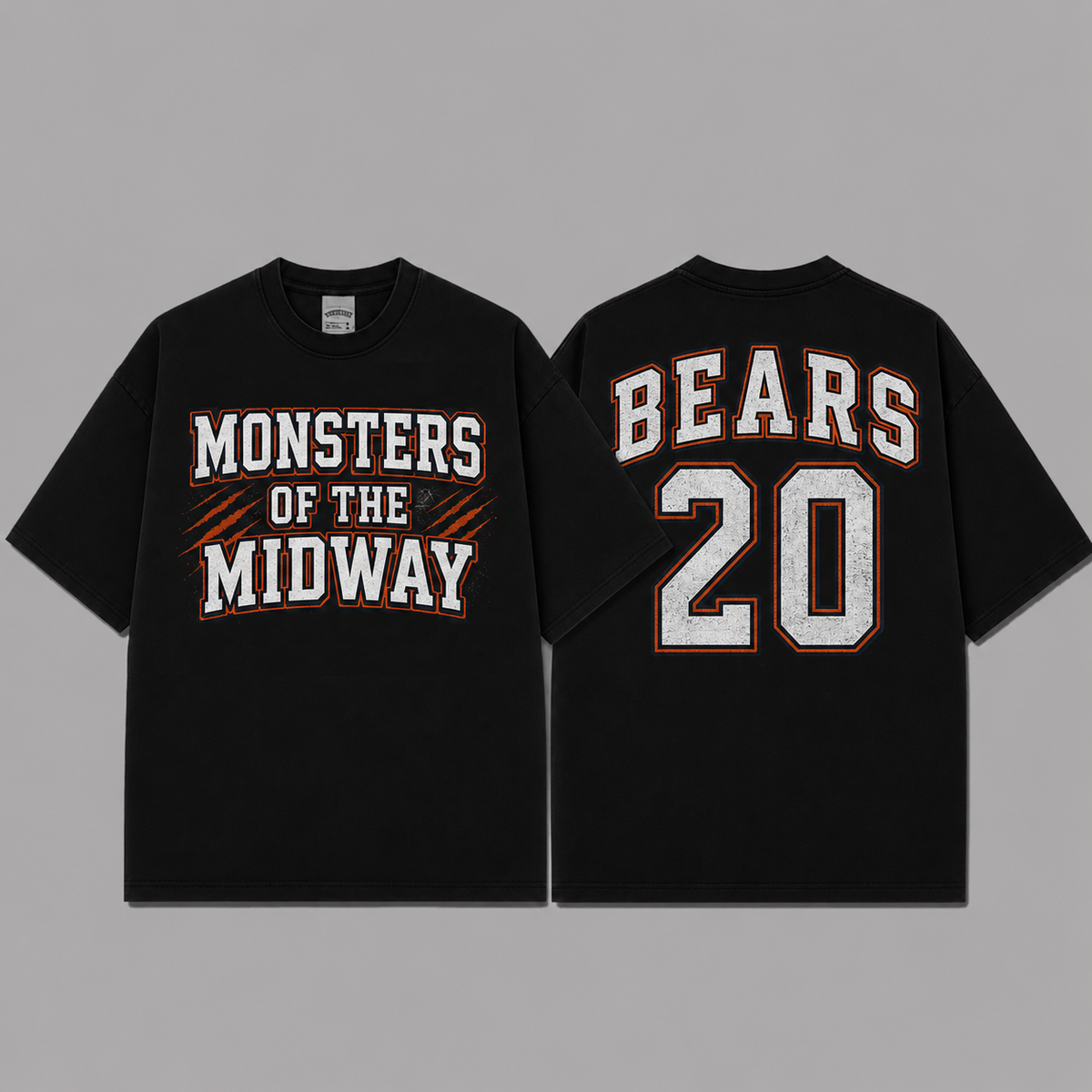 Monsters of the Midway 1920 Vintage Washed T-Shirt, Football Graphic Tee, Chicago Bears Game Day Shirt, NFL Fan Gift, Vintage Washed Shirt, Washed Graphic Tee, Acid Wash T-Shirt, Game Day Shirt, Football Fan Gift