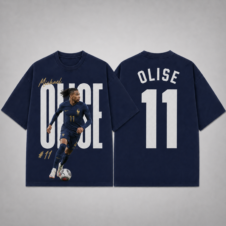 Michael Olise 11 Vintage Washed T-Shirt, Football Graphic Tee, France Game Day Shirt, WCFan Gift, Vintage Washed Shirt, Washed Graphic Tee, Acid Wash T-Shirt, Game Day Shirt, Baseball Fan Gift (Copy) (Copy) (Copy)
