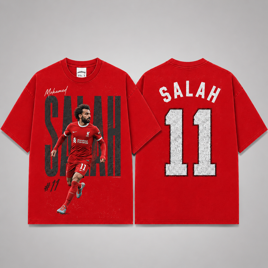 Mohamed Salah 11 Vintage Washed T-Shirt, Football Graphic Tee, Egypt Game Day Shirt, NFL Fan Gift, Vintage Washed Shirt, Washed Graphic Tee, Acid Wash T-Shirt, Game