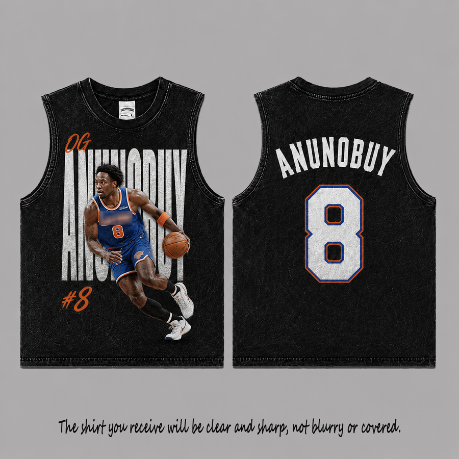 OG Anunoby 08 Vintage Washed Tank Top, Baseball Graphic Sleeveless Shirt, Game Day Tank, NBa Fan Gift, Vintage Washed Sleeveless Tee, Acid Wash Tank Top, Game Day Sleeveless Shirt, Basketball Fan Gift