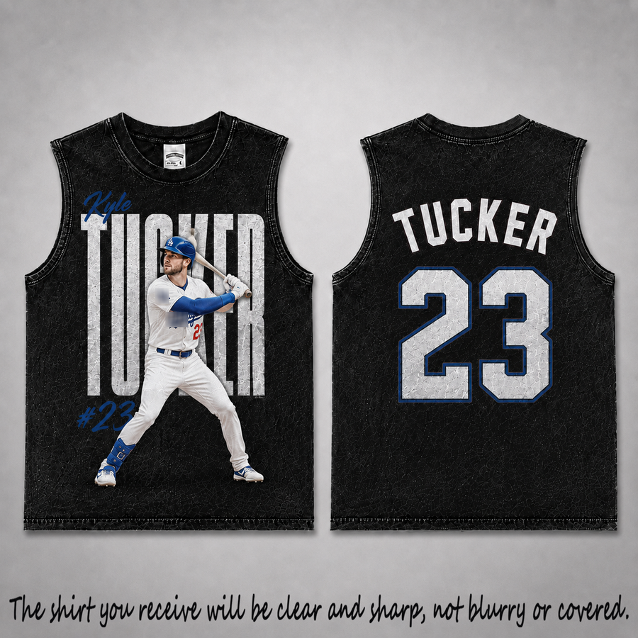 Kyle Tucker 23 Vintage Washed Tank Top, Baseball Graphic Sleeveless Shirt, Los Angeles Dodgers Game Day Tank, NFL Fan Gift, Vintage Washed Sleeveless Tee, Acid Wash Tank Top, Game Day Sleeveless Shirt, Baseball Fan Gift