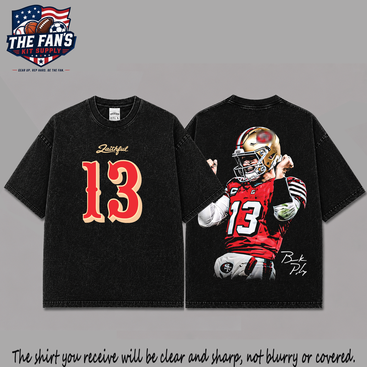 Brock Purdy Vintage Washed T-Shirt, Football Graphic Tee, San Francisco 49ers Game Day Shirt, NFL Fan Gift, Vintage Washed Shirt, Washed Graphic Tee, Acid Wash T-Shirt, Game Day Shirt, Football Fan Gift (Copy) (Copy) (Copy)