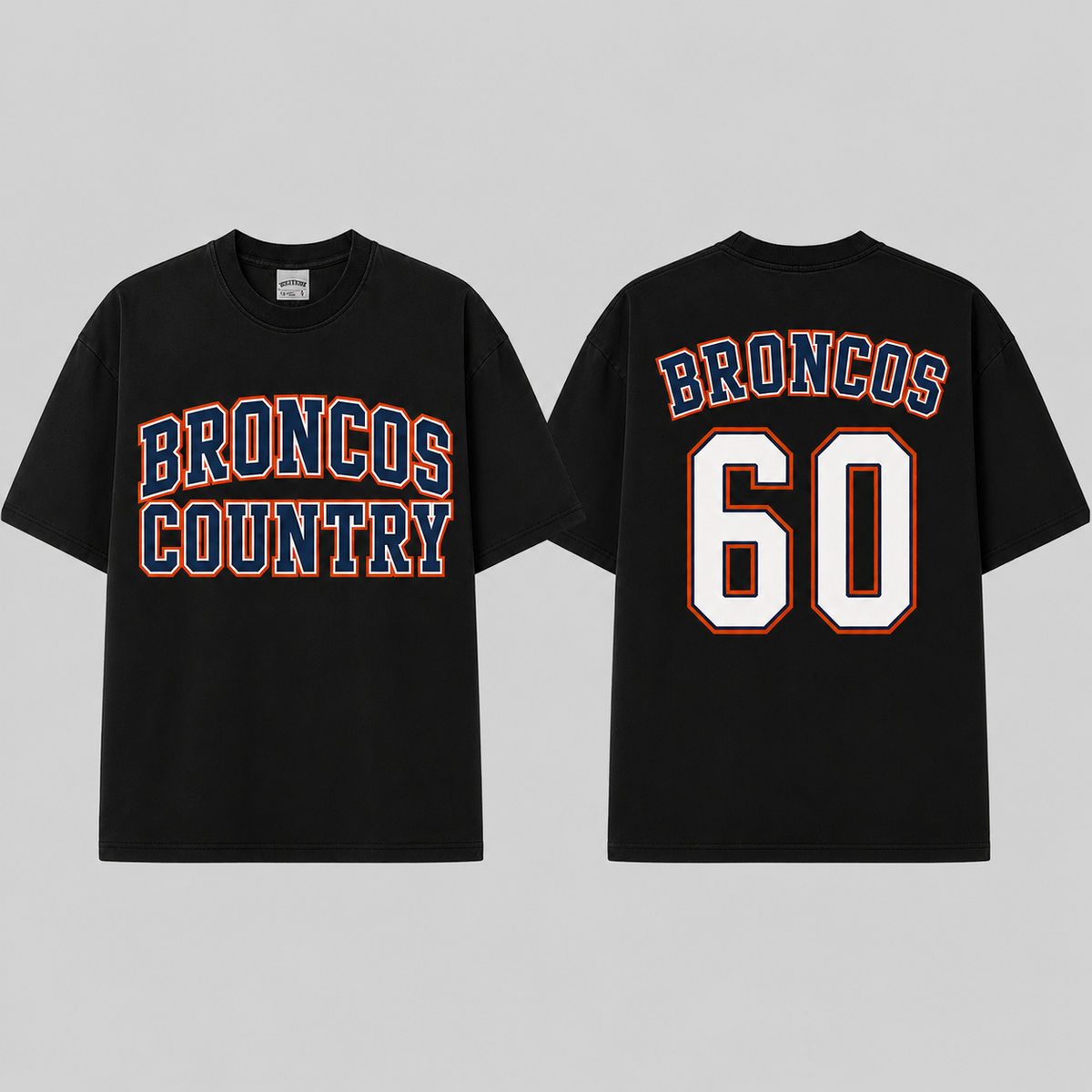 Broncos Country 60 Vintage Washed T-Shirt, Football Graphic Tee, Denver Broncos Game Day Shirt, NFL Fan Gift, Vintage Washed Shirt, Washed Graphic Tee, Acid Wash T-Shirt, Game Day Shirt, Football Fan Gift