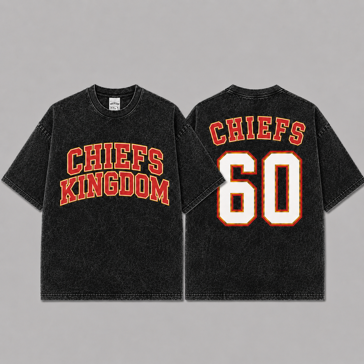 Chiefs Kingdom 1960 Vintage Washed T-Shirt, Football Graphic Tee, Kansas City Chiefs Game Day Shirt, NFL Fan Gift, Vintage Washed Shirt, Washed Graphic Tee, Acid Wash T-Shirt, Game Day Shirt, Football Fan Gift (Copy)