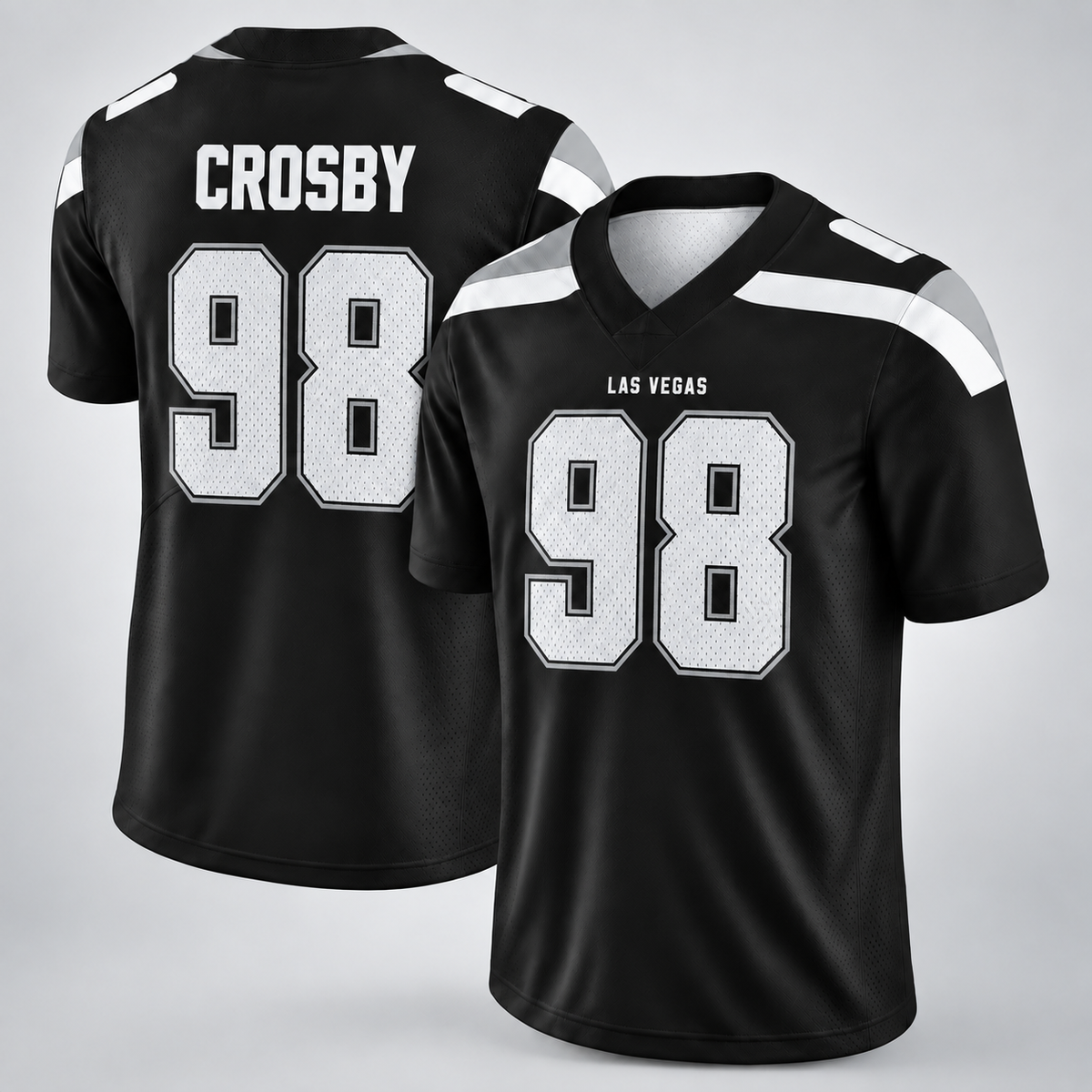 Maxx Crosby 98 All Over Print 3D Vintage Jersey, Game Day Shirt, Game Day Fan Gift Unisex Game Day Gift, Merch Outfit, Fan Gift, Football Gift, Retro Football Merch, Men’s Football Jersey, Women’s Football Jersey, Sunday Football Shirt
