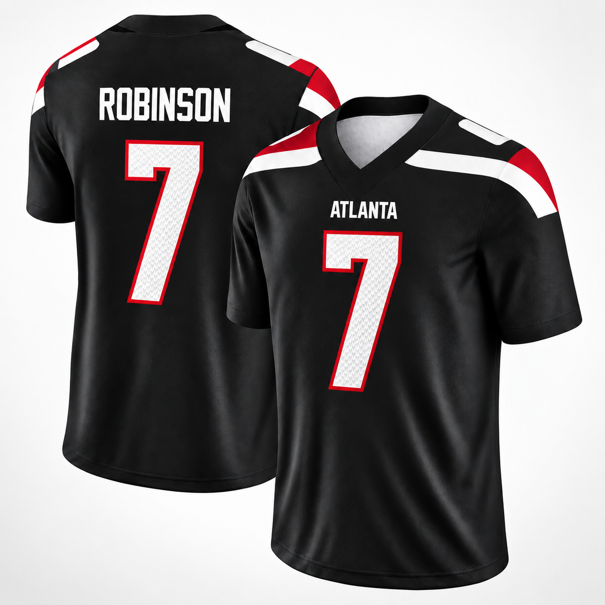 Bijan Robinson 7 All Over Print 3D Vintage Jersey, Game Day Shirt, Game Day Fan Gift Unisex Game Day Gift, Merch Outfit, Fan Gift, Football Gift, Retro Football Merch, Men’s Football Jersey, Women’s Football Jersey, Sunday Football Shirt