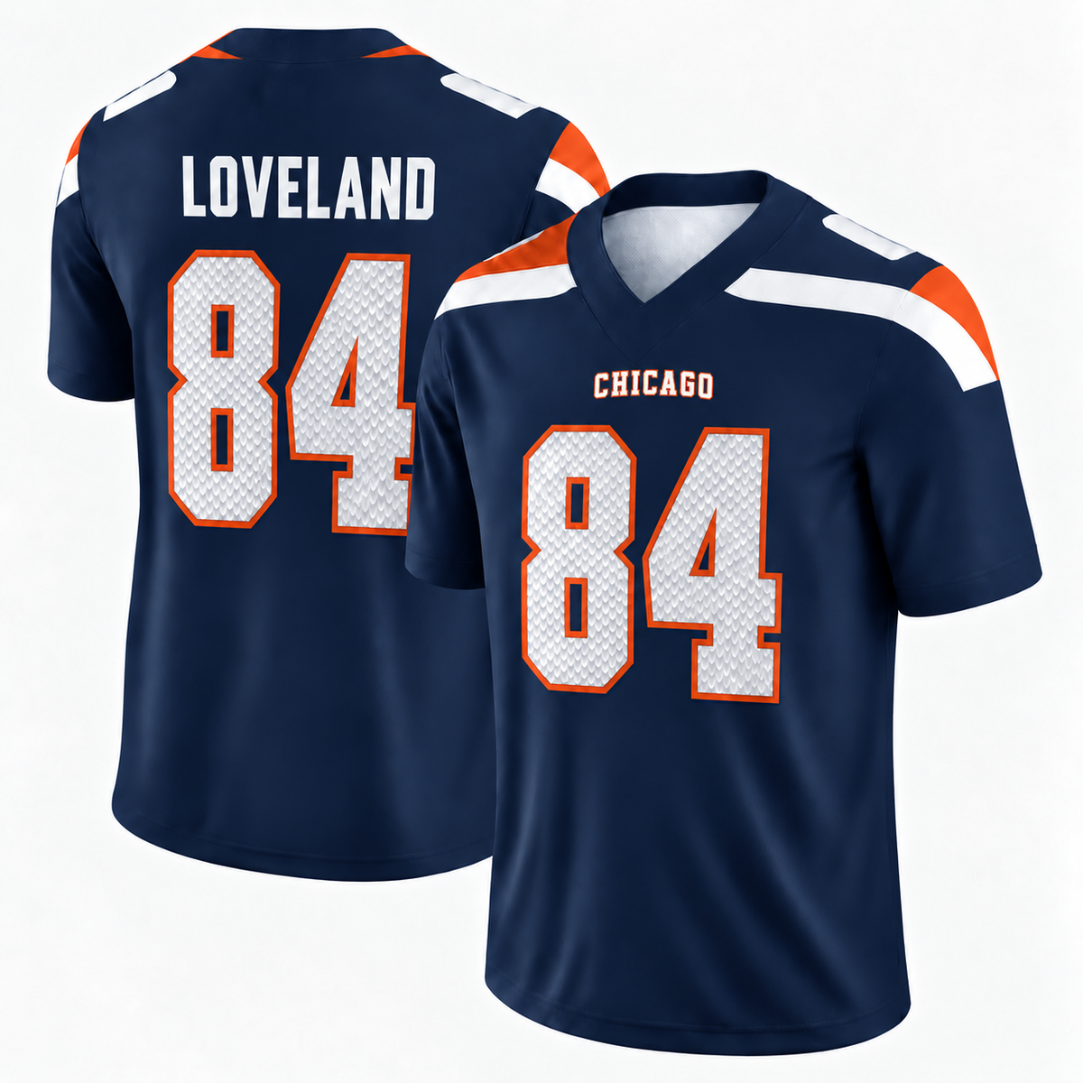 Colston Loveland 84 All Over Print 3D Vintage Jersey, 49ers Game Day Shirt, Game Day Fan Gift Unisex Game Day Gift, Merch Outfit, Fan Gift, Football Gift, Retro Football Merch, Men’s Football Jersey, Women’s Football Jersey, Sunday Football Shirt (Copy)