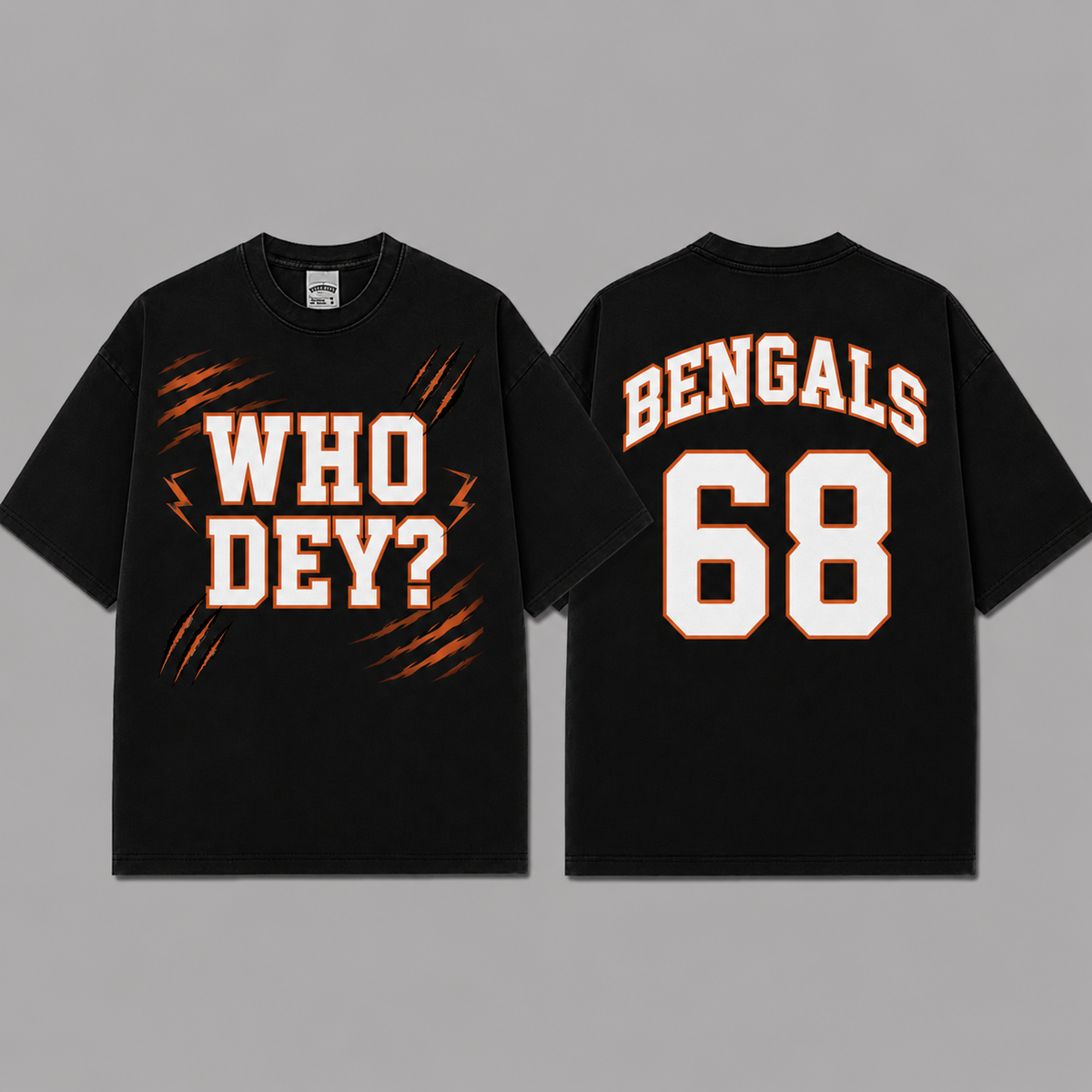 Who Dey Vintage Washed T-Shirt, Football Graphic Tee, Cincinnati Bengals Game Day Shirt, NFL Fan Gift, Vintage Washed Shirt, Washed Graphic Tee, Acid Wash T-Shirt, Game Day Shirt, Football Fan Gift (Copy) (Copy) (Copy) (Copy) (Copy)