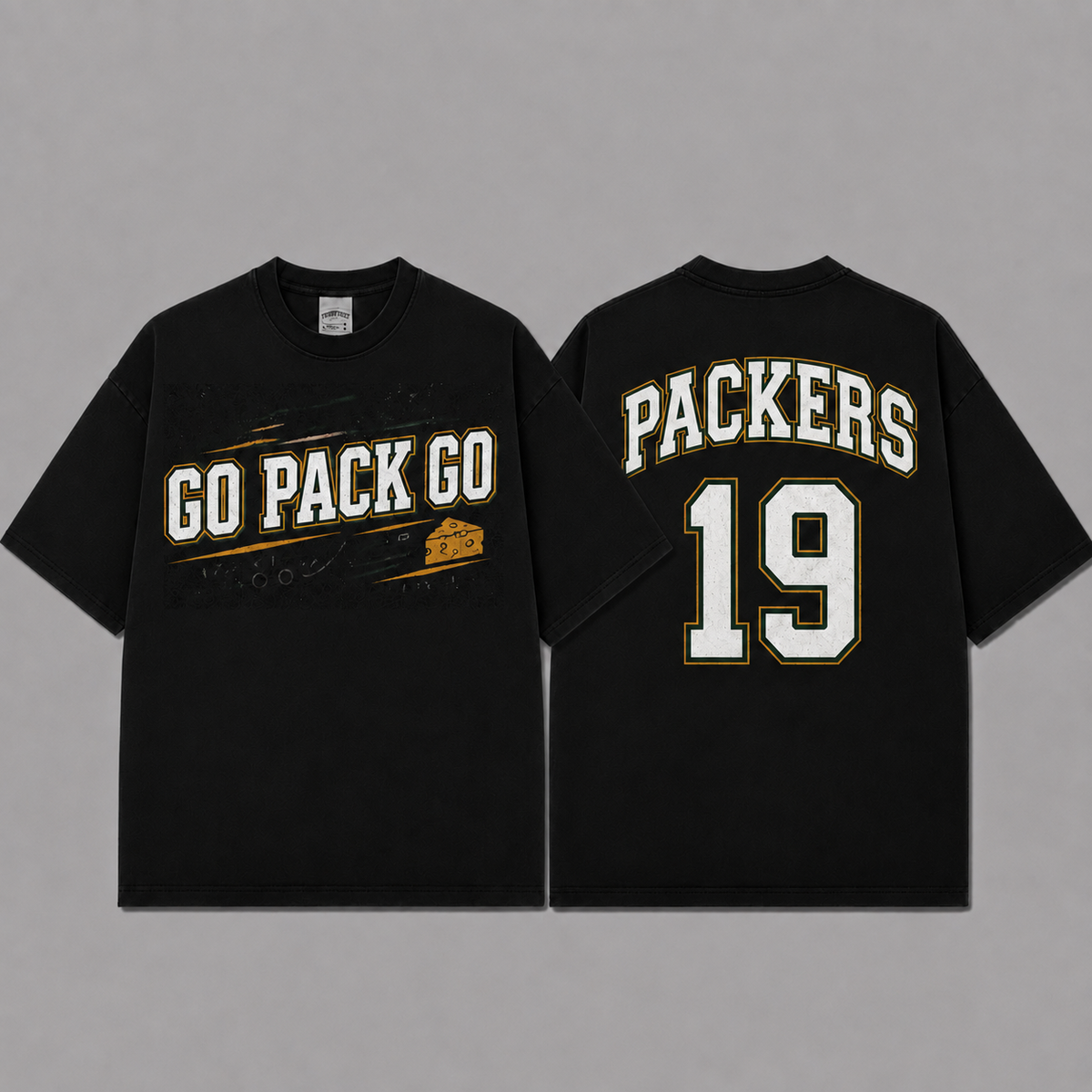 Go Pack Go Vintage Washed T-Shirt, Football Graphic Tee, Green Bay Packers Game Day Shirt, NFL Fan Gift, Vintage Washed Shirt, Washed Graphic Tee, Acid Wash T-Shirt, Game Day Shirt, Football Fan Gift (Copy) (Copy) (Copy) (Copy) (Copy) (Copy)