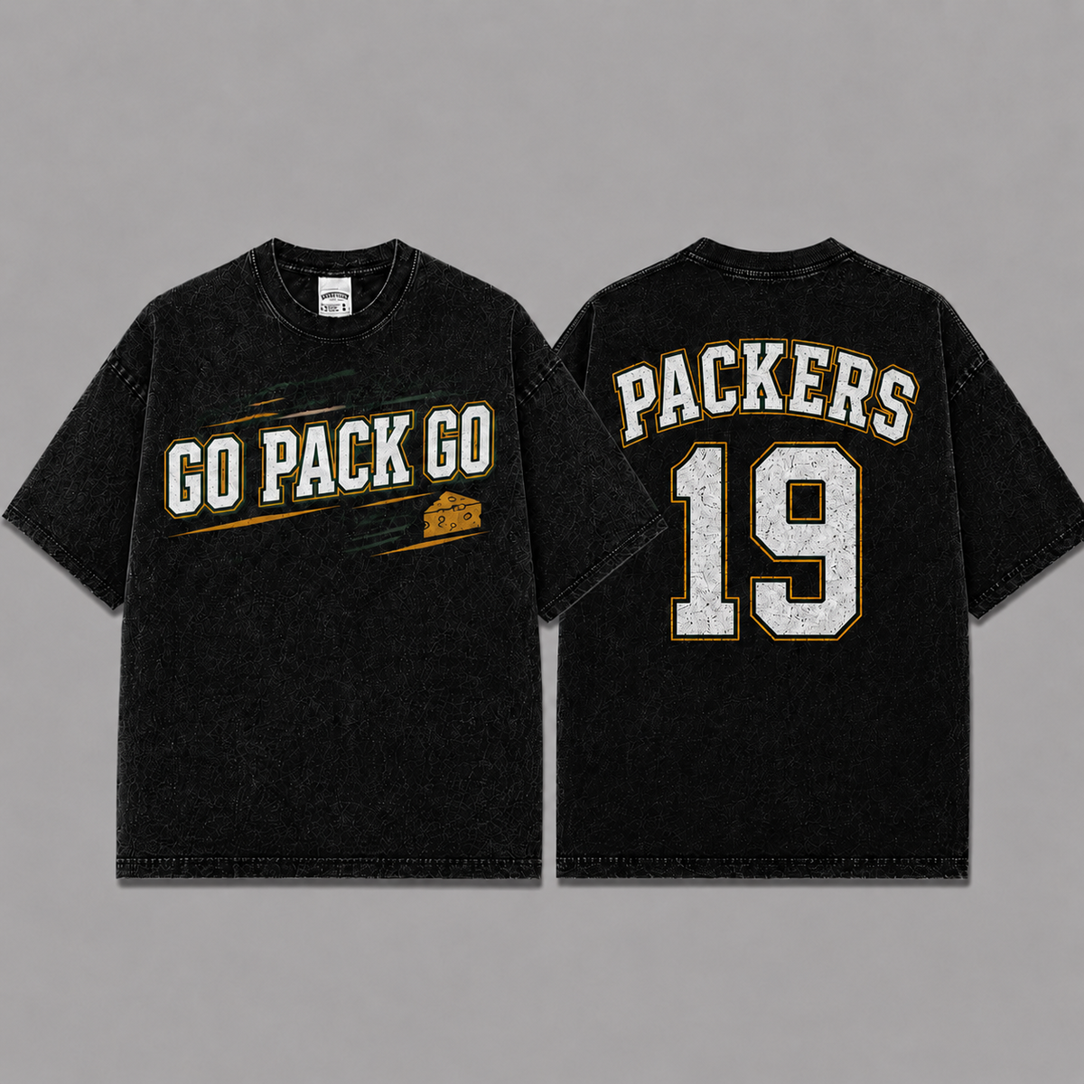 Go Pack Go Vintage Washed T-Shirt, Football Graphic Tee, Green Bay Packers Game Day Shirt, NFL Fan Gift, Vintage Washed Shirt, Washed Graphic Tee, Acid Wash T-Shirt, Game Day Shirt, Football Fan Gift (Copy) (Copy) (Copy) (Copy) (Copy) (Copy)